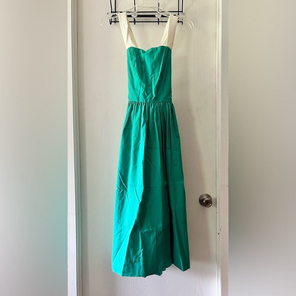 Kathryn Conover Vintage Teal Halter Strap Dress